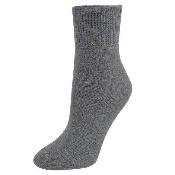 Mens 3-Pack Black White Gray Diabetic Ankle Socks - Picture 6 of 6